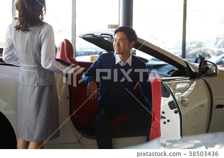 Car dealer serviced luxury car male 38503436