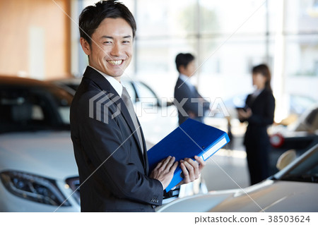 Car dealer Male employee Portrait 38503624