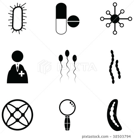 pathogen icon set 38503794