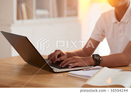Working on computer Working on computer 38504244