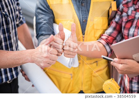 engineers and teamwork, meeting successful project engineers and teamwork, meeting successful project 38504559