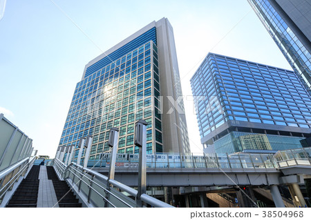 Urban scenery Shiodome office district Urban scenery Shiodome office district 38504968