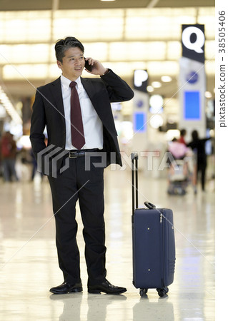 商人在機場 38505406