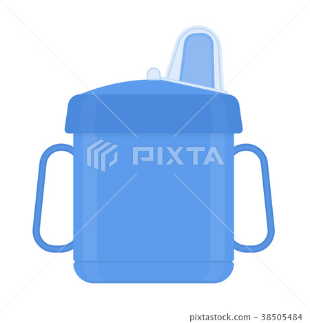 Baby sippy cup isolated on white Baby sippy cup isolated on white 38505484