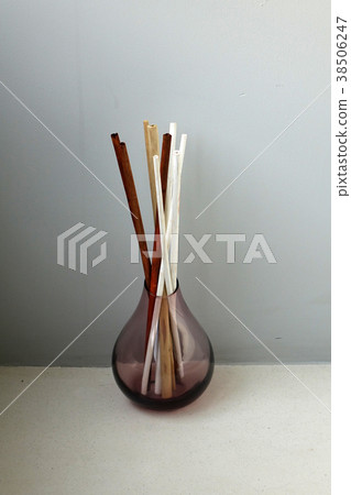 Scent sticks aromatic in jar on table Scent sticks aromatic in jar on table 38506247
