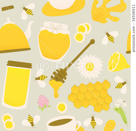 Honey and ginger design concept Honey and ginger design concept 38506911