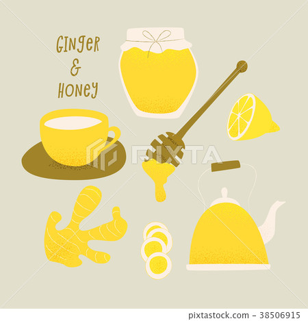 Honey and ginger design concept 38506915