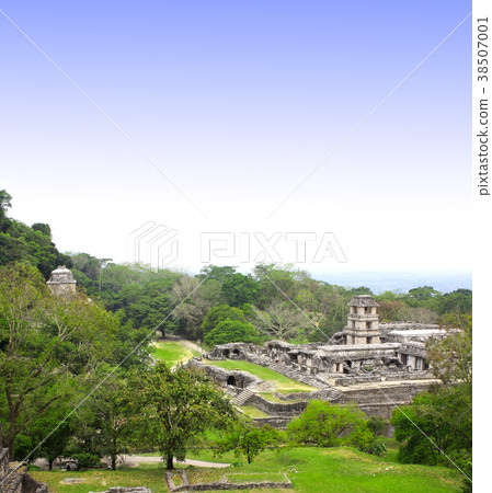 Ruins of Royal palace, Palenque, Chiapas, Mexico 38507001