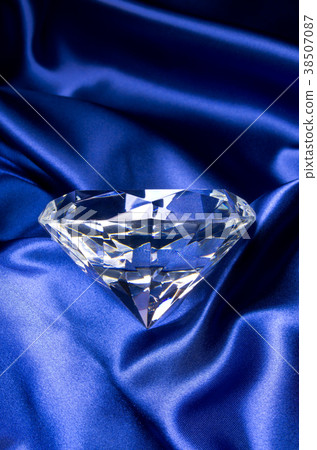 藍色布料和玻璃的首飾圖像 38507087