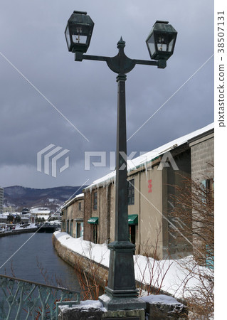小樽運河北海道在冬天 38507131