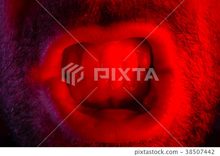 Man with angry facial expression Man with angry facial expression 38507442