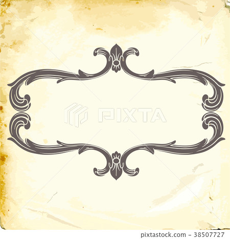Vector baroque of vintage elements for design. Vector baroque of vintage elements for design. 38507727
