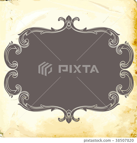 Vector baroque of vintage elements for design.  38507820
