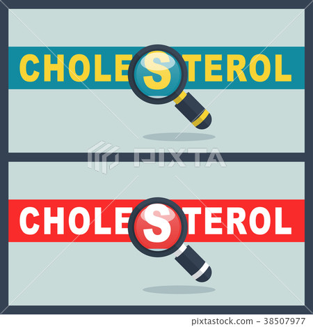 cholesterol word with magnifier concept cholesterol word with magnifier concept 38507977