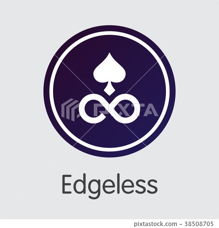 Edgeless Cryptocurrency - Vector Coin Illustration 38508705