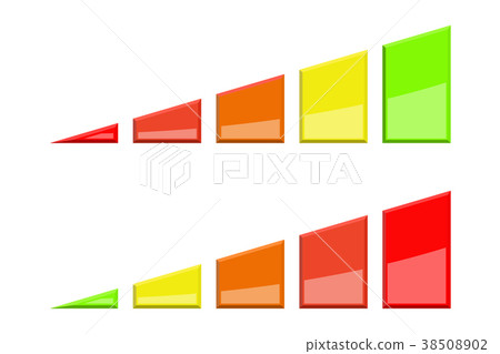 Colored column chart - Stock Illustration [38508902] - PIXTA