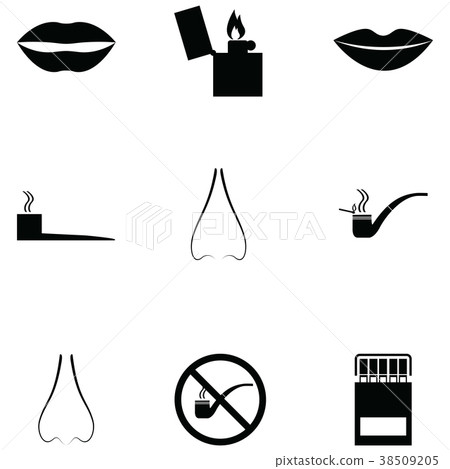 smoking icon set 38509205