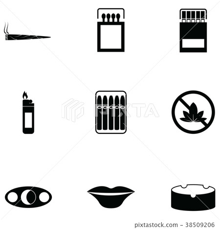 smoking icon set smoking icon set 38509206