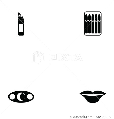 smoking icon set 38509209