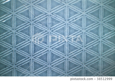 Decorative ceramic blue tile with figured pattern Decorative ceramic blue tile with figured pattern 38512999