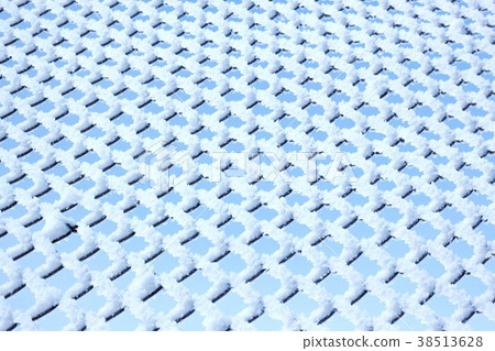 metal mesh and sky texture rime 38513628