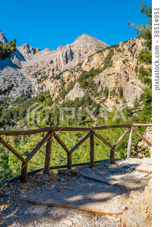 Samaria Gorge in central Crete, Greece Samaria Gorge in central Crete, Greece 38514951