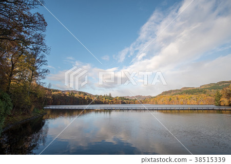 Scenic view of River Tummel, Pitlochry Dam Scenic view of River Tummel, Pitlochry Dam 38515339