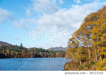 Scenic view of River Tummel, Pitlochry Dam Scenic view of River Tummel, Pitlochry Dam 38515342