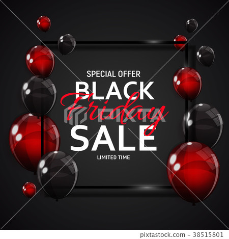 Black Friday Sale Banner Template. Vector 38515801