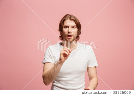 Young serious thoughtful business man. Doubt 38516009