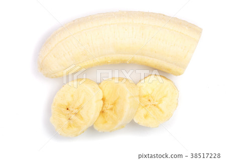 banana sliced isolated on white background. Top 38517228