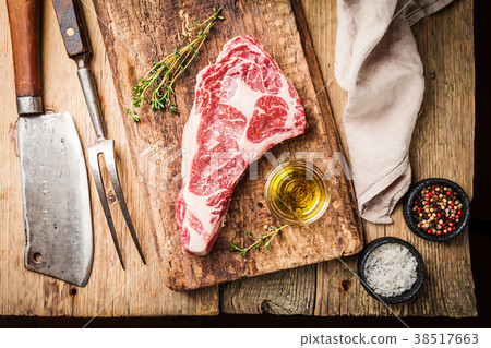 Raw Ribeye Steak 38517663