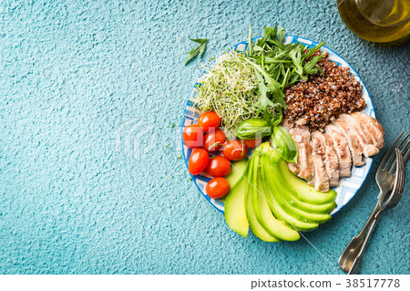 Balanced healthy food 38517778