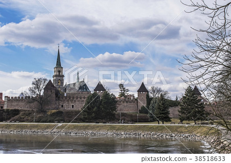 Town fortification in Nymburk, Czech republic 38518633