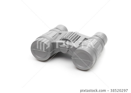 binoculars on the white background binoculars on the white background 38520297