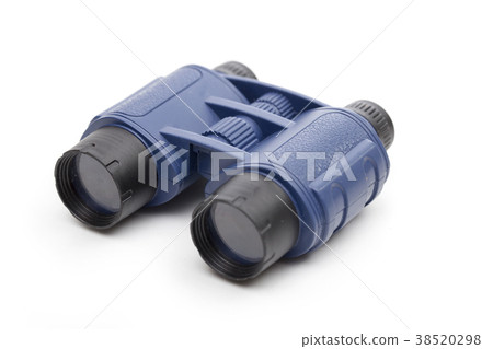 binoculars on the white background binoculars on the white background 38520298