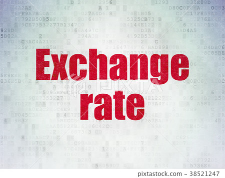 Banking concept: Exchange Rate on Digital Data 38521247