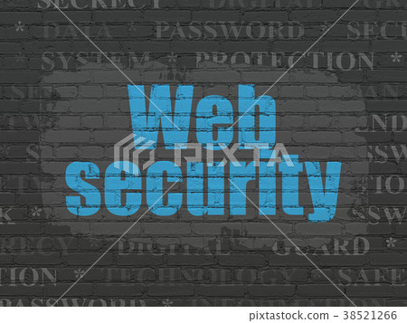 Protection concept: Web Security on wall 38521266