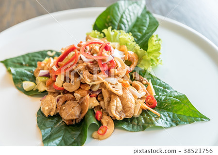 Crispy fish maw spicy salad 38521756