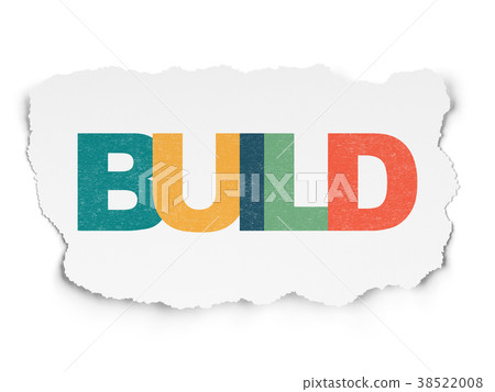 Construction concept: Build on Torn Paper 38522008