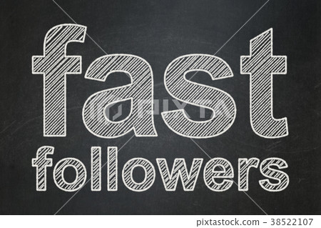 Business concept: Fast Followers on chalkboard 38522107