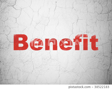 Finance concept: Benefit on wall background 38522183