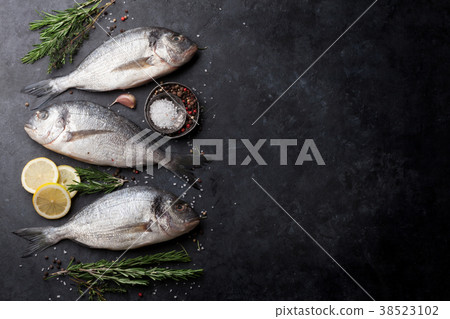 Raw dorado fish Raw dorado fish 38523102
