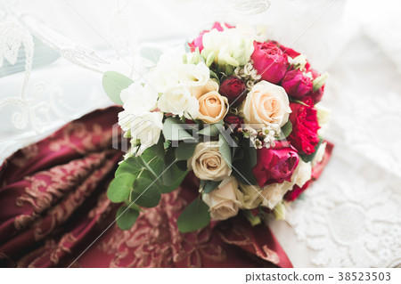 Wonderful luxury wedding bouquet of different 38523503