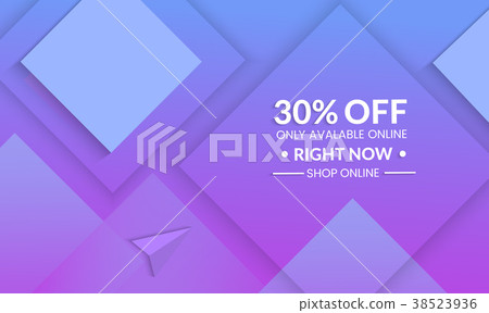 Modern template for social media banner. 38523936