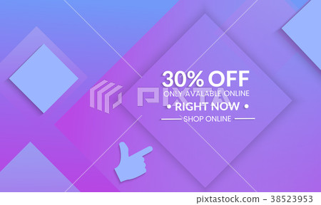 Modern template for social media banner. 38523953