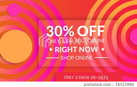 Modern template for social media banner. Modern template for social media banner. 38523998
