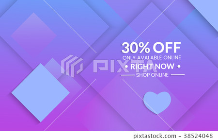 Modern template for social media banner. 38524048