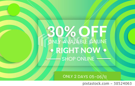 Modern template for social media banner. 38524063