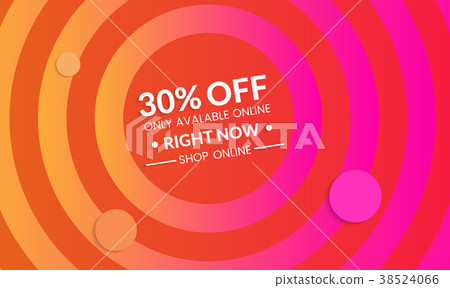 Modern template for social media banner. 38524066